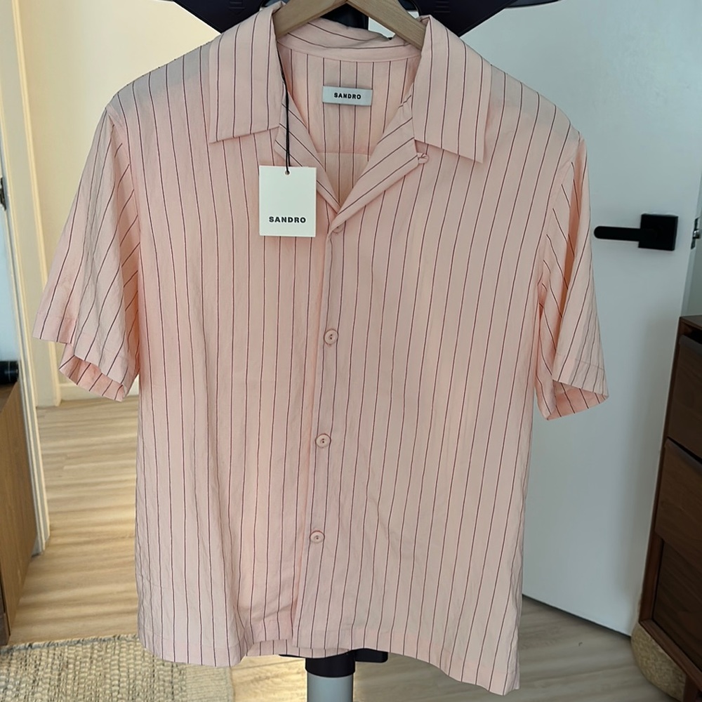 Sandro short sleeve button down